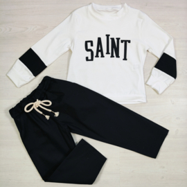 Two Piece Saint Kids Set - zwart