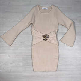 Chérie Bloom Dress - beige (verzenddatum 25 sep)