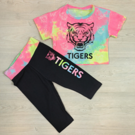 Tie dye tiger set - roze