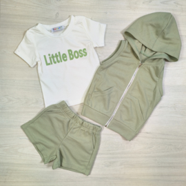 Little boss set - legergroen
