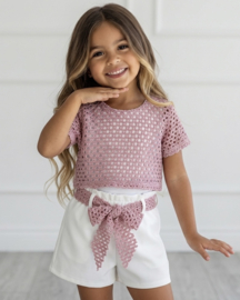 Crochet Chic Summer Set - roze