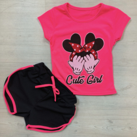Neon mouse set - pink