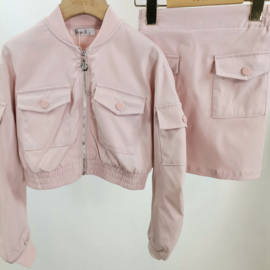Your full pocket skirt set - pink