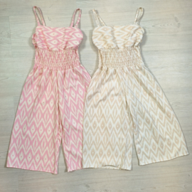 Summer ziggy print jumpsuit
