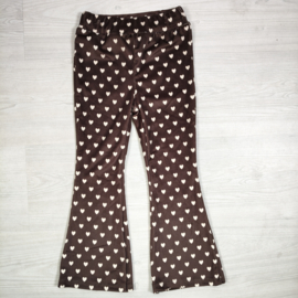 Velvet Hearts Flared Pants - bruin