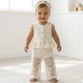 Little Dreamer Lace Set - creme