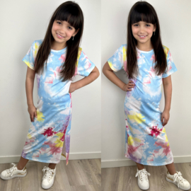 Long tie dye dress - Dark