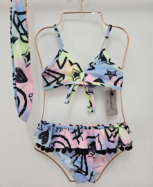 Bikini & headband - tie dye