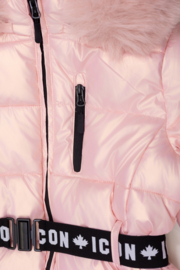 ICON Girls Luxe Puffer Jacket - roze