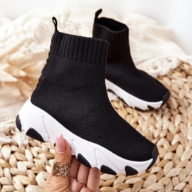 Comfy sneaker - black & white