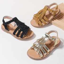 Fringe sandals - goud