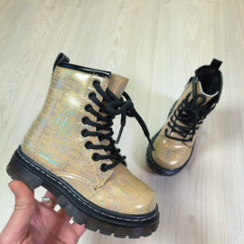 Golden glitter boots