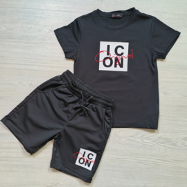 Icon square set - black