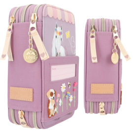 Miss Melody 3-vaks etui FARM HOUSE