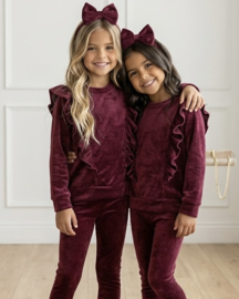 Dreamy velvet set - bordeaux