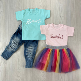 Tuttebel tee pink glitter Shortsleeves