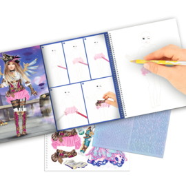 Create your TOPModel kleurboek met stickers Fantasy