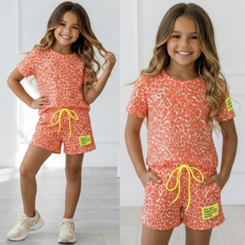 Neon Leopard Summer Set - oranje