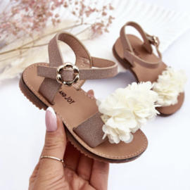 Flower sandals - White