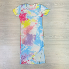 Long tie dye dress - Dark