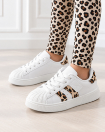Street star sneakers - wit/leo