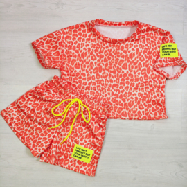 Neon Leopard Summer Set - oranje