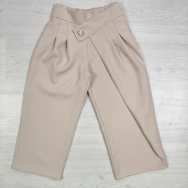 Classy Wrap Wide Leg Pants - beige (verzenddatum 29 sep)