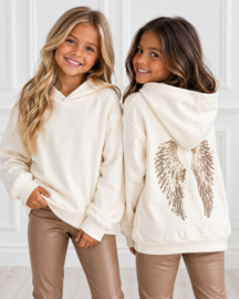 Angel wings hoodie -off white (verzenddatum 20 okt)