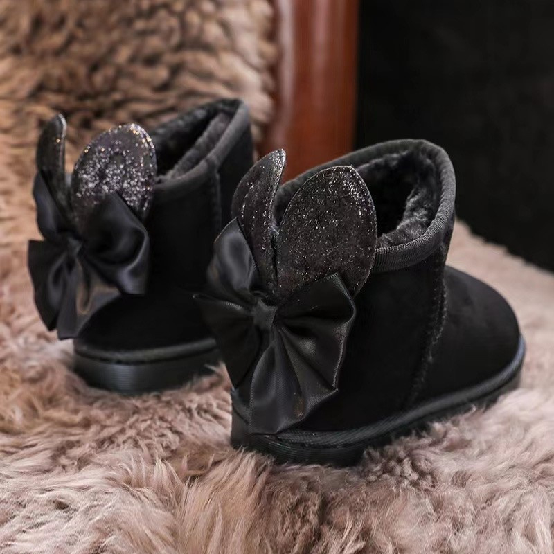 Cute bunny boots - Black