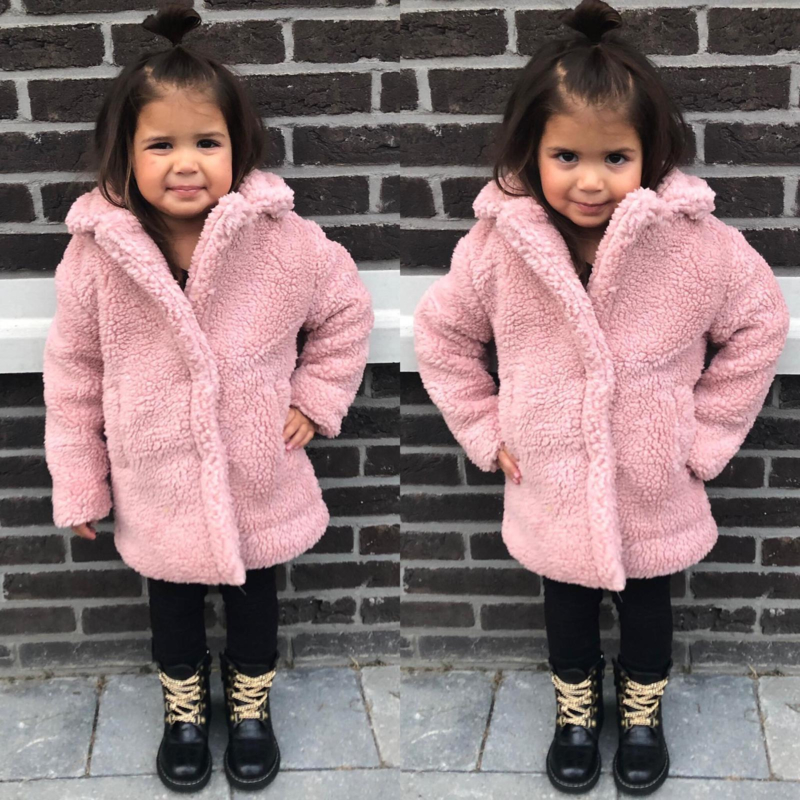 Teddy coat | Jassen | Hippe Beebjes teddy Kinderen Jassen in maat 86 | KLEDING.nl