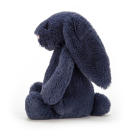 "JELLYCAT" Bashful Bunny, navy, met of zonder naamborduring