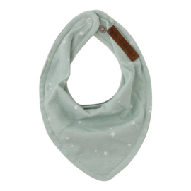 "Little Dutch" Bandana / Slabbetje, little stars mint, met of zonder naamborduring