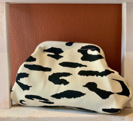 Clutch/Make-up tas/Toilettas, black & white 2