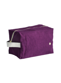 Toilettas "La Cerise sur le Gâteau" purple rain GM, met of zonder naam geborduurd