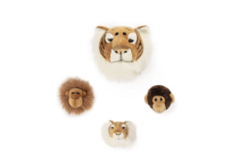 'Wild & Soft - Trophy'- Muurdecoratie Aap (beige) MINI