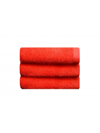 Handdoek zacht rood (amapola)(50 x 100) + 1 naam geborduurd