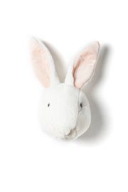'Wild & Soft - Trophy'- Muurdecoratie Wit konijn "Alice"