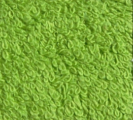 Washandje limoen groen (30 x 50) + 1 letter geborduurd