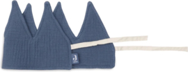 "Jollein" verjaardagskroontje, jeans blauw, met of zonder naamborduring