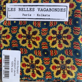 Sjaal "Les Belles Vagabondes, Marrakesh jaune, 100% zijde