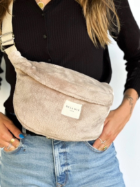 Heuptas/crossbody "De la Mure" in fluffy taupe