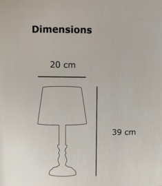 Gepersonaliseerde sfeerlamp "My Little Lamp", klassiek/naturel