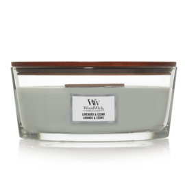 "Lavender & Cedar" WoodWick candle Ellipse