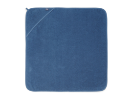 "Jollein" Badcape 75x75cm, Jeans blue, met of zonder naamborduring