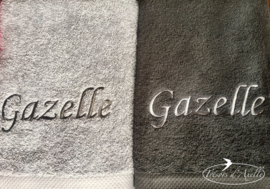 voorbeelden van geborduurde handdoeken met naam