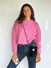 Telefoontasje "De la Mure" in fluffy zwart
