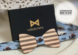 Houten vlinderdas "Noeuds Pap's", in esdoorn/notelaar