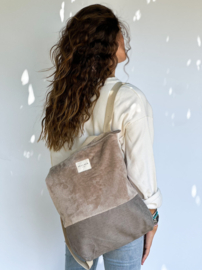 Backpack COFE "De la Mure" fluffy taupe