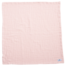 "Nordic coast company" mousseline Baby Deken, pink met of zonder naamborduring