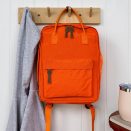 "REX LONDON" Rugtasje  oranje , met of zonder naamborduring